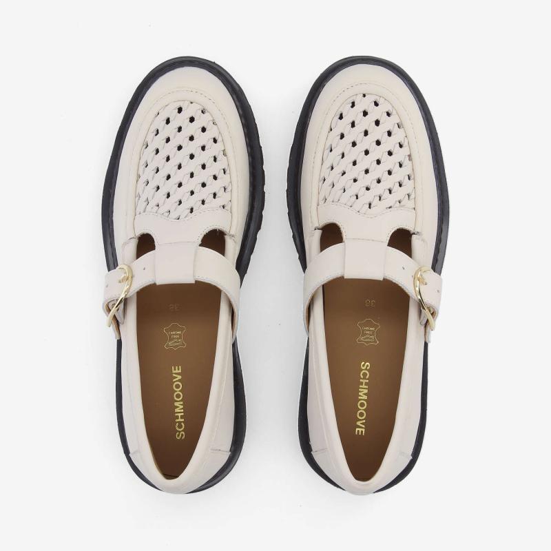 MYSEN BABIES W - NAPPA/WOVEN - BEIGE